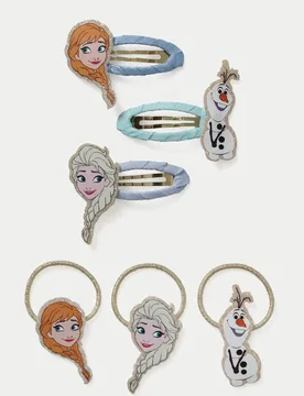 Frozen Clip and Hairband Set Blue Female - M&S - FashionsVida