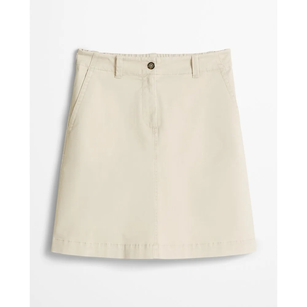 Falda corta regular de sarga de algodón cepillado - MARC O'POLO - FashionsVida