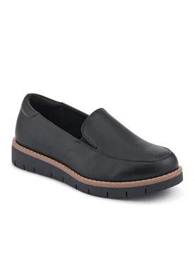 Women's Wide Fit Elasticated Slip-On Shoes in Black Size: 5 - Black - Size: 5 - Pavers - FashionsVida