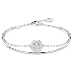 Bracciale rigido Sublima, Bianco, Placcato rodio OS