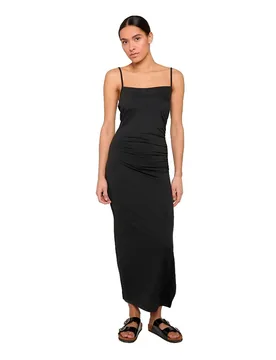 Vestito Midi Senza Maniche Tb8181 Black L - Urban classics - FashionsVida
