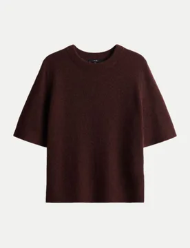 Kurzarmpullover Pimota Braun 36 - Opus - FashionsVida