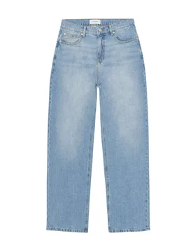 Roi Washed Denim Jeans da uomo gamba dritta - light indigo washed - Les deux - FashionsVida