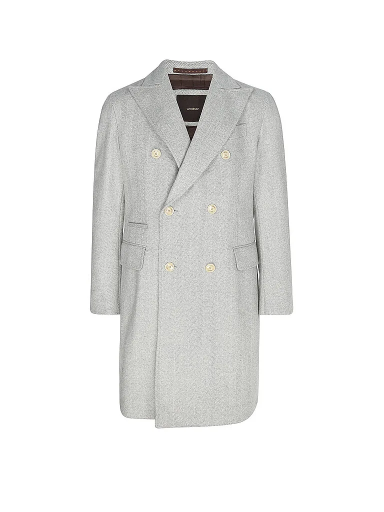 Cappotto di lana grigio chiaro 56 - Windsor - FashionsVida