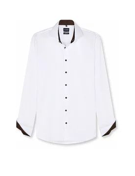 Camicia Slim Fit bianco 40 - Olymp No.6 - FashionsVida