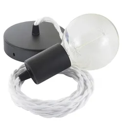 Cables Suspension Luminaire Tc01 2 M White / Black One Size
