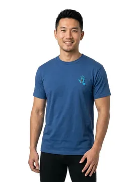 T-shirt à Manches Courtes Screaming Hand Chest Rich Navy S - Santa Cruz - FashionsVida