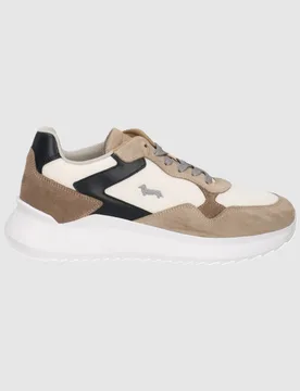 Harmont&blaine scarpe in camoscio uomo beige-bianco - Harmont & Blaine - FashionsVida