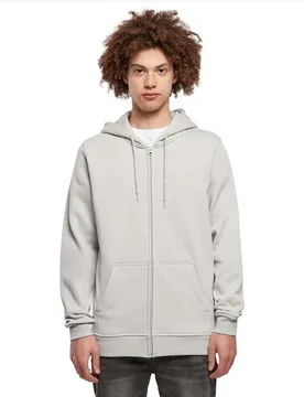 Felpa Con Zip Heavy Light Asphalt 2XL - Build Your Brand - FashionsVida