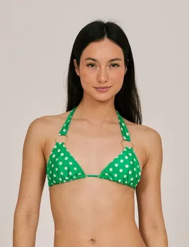 Top de bikini en cortina con dos aros - Bohodot - FashionsVida