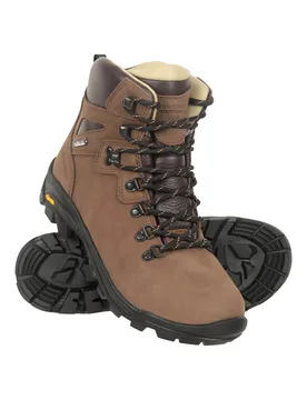 Odyssey Extreme Mens Vibram Waterproof Hiking Boots - Brown - Mountain Warehouse - FashionsVida