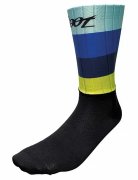 Calzini Team Aero Black / Blue / Neon - Zoot - FashionsVida