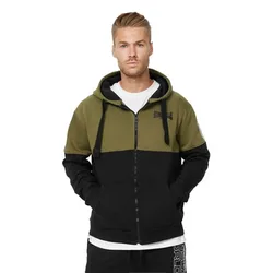 Sweat-shirt à Zip Lucklawhill Olive / Black / White XL