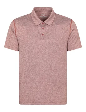 Deuce' Mens Polo Isocool High Wicking Casual Summer T-Shirt Rust - Size 3xl - Mountain Warehouse - FashionsVida