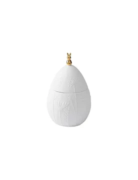 Barattolo portaoggetti Floral bianco - Raeder - FashionsVida