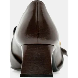 Mocasines cort de mujer de piel de vacuno