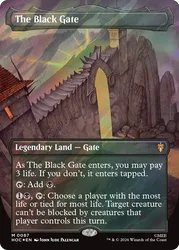The Black Gate (Borderless Art Surge Foil) The Hobbit Commander