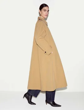 Pure Cotton Relaxed Trench Coat Stone female - Jigsaw - FashionsVida
