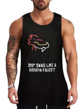 CallMeCarson - DRIP SWAG LIKE A BROKEN FAUCET Tank Top Cooling Tank Top Breathable Lightweight Summer Wear - Aliexpress - FashionsVida