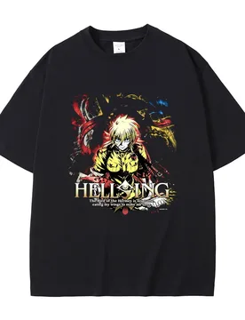 Anime Hellsing Seras Victoria Graphic T-shirt Men Women 90s Manga Oversized Crewneck T Shirts Men's Fashion Vintage Streetwear - Aliexpress - FashionsVida