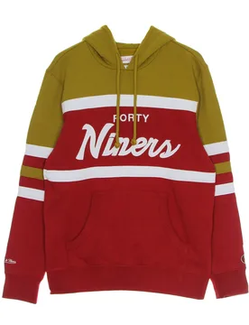 Felpa Cappuccio Uomo Nfl Head Coach Hoody Saf49e Original Team Colors - Mitchell & Ness - FashionsVida