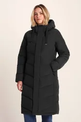 Women's 'Raleigh' Luxe Long Shower Resistant Down Insulated Jacket in Black Size: 14 - Black - Size: 14