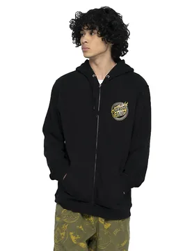 Sweat-shirt à Zip Holo Flamed Dot Black M - Santa Cruz - FashionsVida