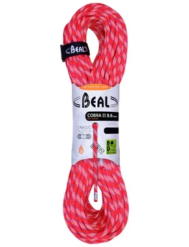 Corde à double - Cobra II 8.6 mm Dry Cover Orange - Taille 50 m - Beal - FashionsVida