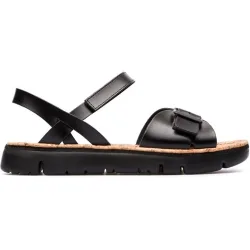Sandalias de plataforma de mujer con tira adherente en