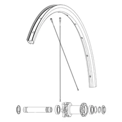 Roulements Qrm Front 100x12/15 Mm D6t