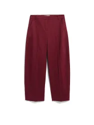 Pantalon Barrel Leg rouge foncé M