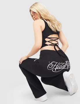Womens Leggings Solace Fitted a Zampa - Nero, nero nero Donna taglia XL - Hoodrich - FashionsVida