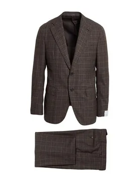 Anzug Herren Dunkelbraun 50 Herren - Caruso - FashionsVida