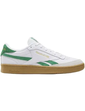 Sneakers rétro - Club C Revenge Vintage White/Team Green/Gum en Cuir - Taille 42 - Blanc - Reebok - FashionsVida
