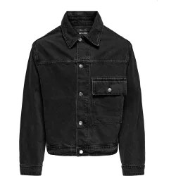 Only & Sons - Cazadora vaquera de hombre 100% algodón. Regular fit
