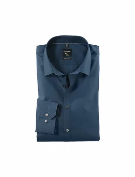 Chemise Business Super Slim bleu 38 - Olymp No.6 - FashionsVida