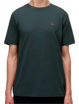 Salis sum camiseta manga corta hombre Verde (S) - Napapijri - FashionsVida