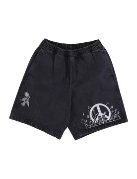 Jeans Corto Uomo Easy Denim Noise Short Dusty Black - OBEY - FashionsVida