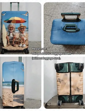 Pieza / Estampado de viaje de vacaciones de verano / Diseño de impresión plana / Funda para equipaje (Solo se vende la funda para equipaje, no inclu - Shein - FashionsVida