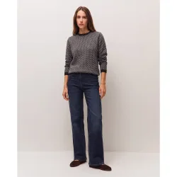 Pantalón vaquero recto de mujer de cinco bolsillos