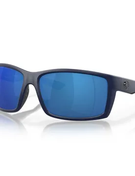 Reefton Mirrored Polarized Sunglasses Matte Dark Blue Blue Mirror 580P/CAT3 Women - Costa - FashionsVida