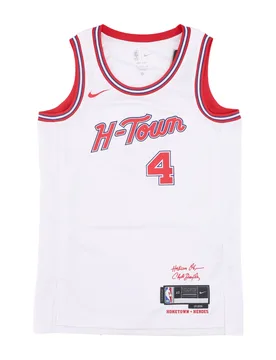 Canotta Basket Uomo Nba City Edition 2023/24 Dri-fit Swingman Jersey No 4 Jalen Green Houroc White - NIKE NBA - FashionsVida
