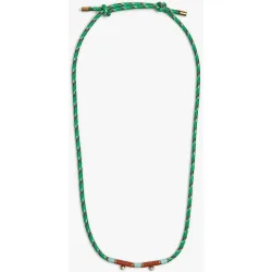 Collar de cordón de acero inoxidable con circonita
