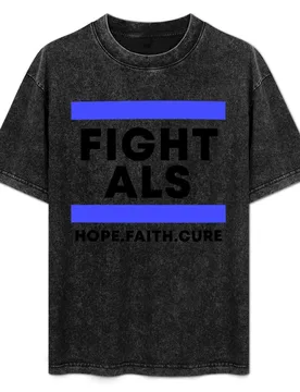 Fight ALS Hope Faith Cure T-Shirt Breathable Travel T-Shirt - Aliexpress - FashionsVida