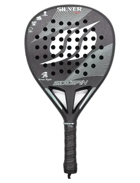 Ss Silver Pro 3k Padel Racket Black / White One Size - Sidespin - FashionsVida