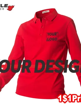 Autumn Winter Men's And Women's Long Sleeve Polo Custom Embroidery Logo Casual Quality Lapel T-Shirt Print Company Design Brand - Aliexpress - FashionsVida
