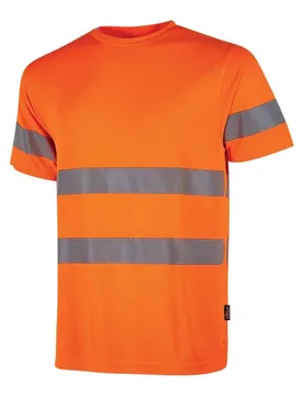 T-shirt à Manches Courtes Mizar 3 Unités Orange Fluo 2XL - U-Power - FashionsVida