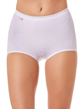 Women's Three Pack Cotton Maxi Briefs in White Size: 22 - White - Size: 22 - Camille - FashionsVida