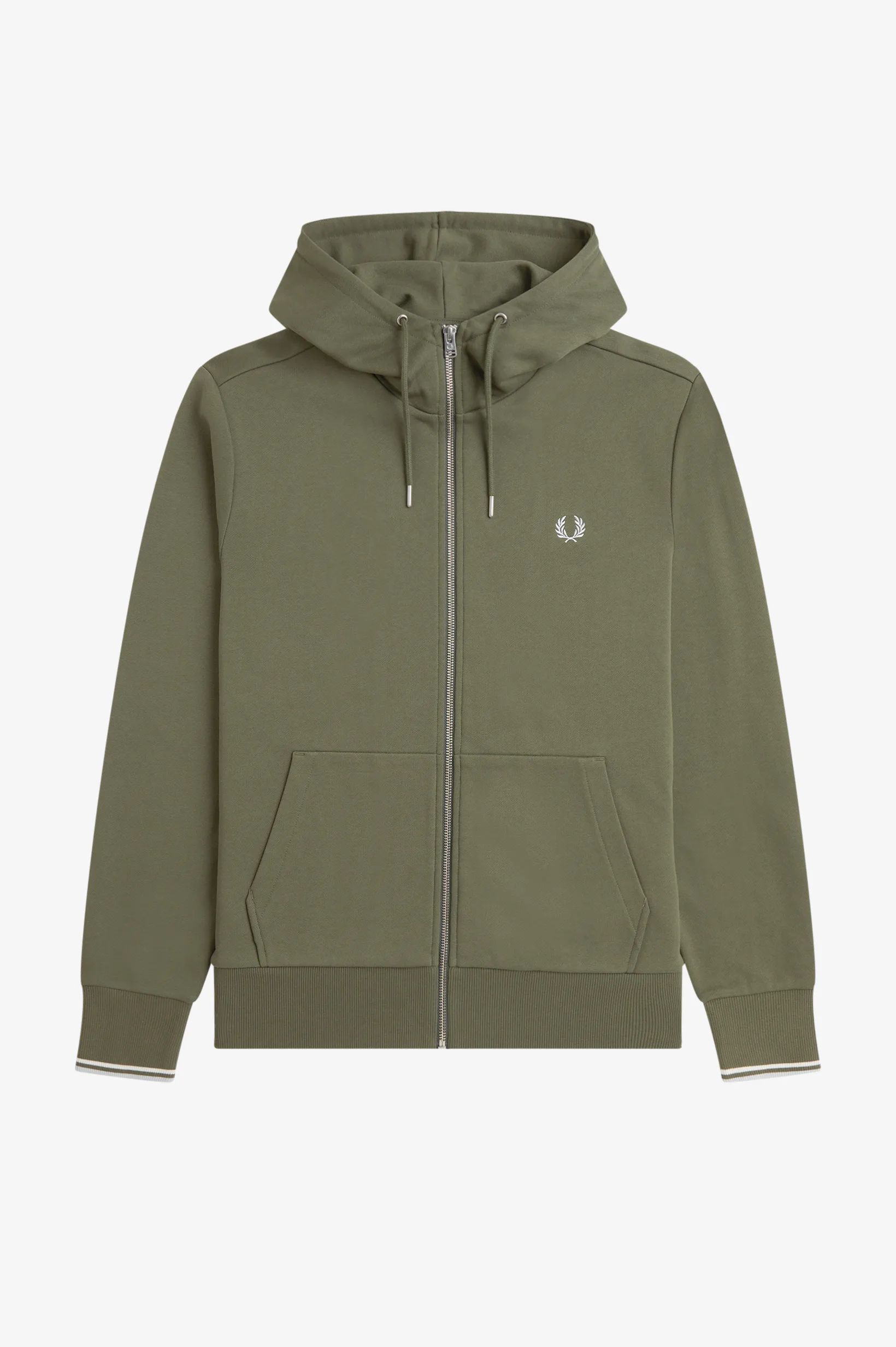 HOODED ZIP THROUGH SWEATSHIRT male - M - FashionsVida
