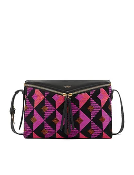 Sac en cuir - Sac à bandoulière DIAMOND Medium noir - Mcm - FashionsVida